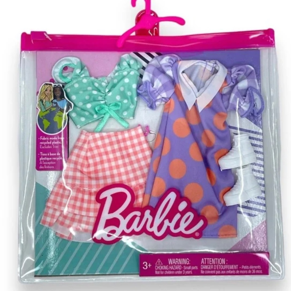 Barbie picnic clothing Lot - vintage 60s style - dress - shoes - NIB